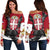 Serbia Off Shoulder Sweater Serbian Eagle Tattoo RLT7 - Wonder Print Shop