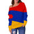 Armenia Flag Womens Off Shoulder Sweater RLT8 - Wonder Print Shop