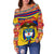 Colombia Wayuu Women Off Shoulder Sweater - Vibes Version RLT7 - Wonder Print Shop