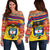 Colombia Wayuu Women Off Shoulder Sweater - Vibes Version RLT7 - Wonder Print Shop