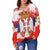 Serbia Women's Off Shoulder Sweater Serbia National Flag and Emblem RLT7 - Wonder Print Shop