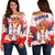 Serbia Women's Off Shoulder Sweater Serbia National Flag and Emblem RLT7 - Wonder Print Shop