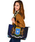 Somalia Leather Tote Coat Of Arms Somalia With Leopard RLT8 - Wonder Print Shop