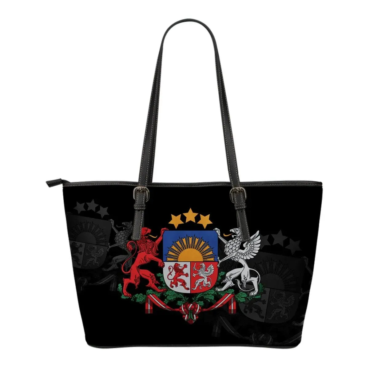 Latvia Leather Tote Bag (Size) RLT6 - Wonder Print Shop