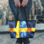 Sweden Grunge Flag Leather Tote Bag RLT7 - Wonder Print Shop