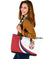 Serbia Leather Tote Bag Serbia Flag Red RLT7 - Wonder Print Shop