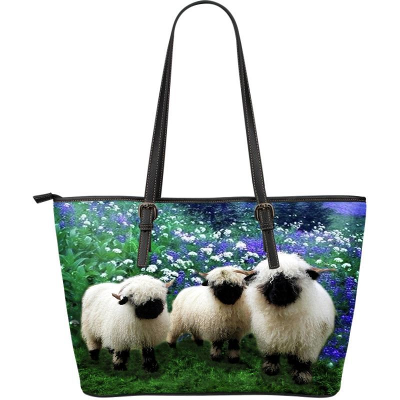 Switzerland Valais Blacknose Sheep Leather Tote Bag RLT13 - Wonder Print Shop