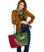 Suriname Leather Tote Bag Suriname Coat Of Arms and Flag Color RLT7 - Wonder Print Shop