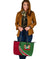 Suriname Leather Tote Bag Suriname Coat Of Arms and Flag Color RLT7 - Wonder Print Shop