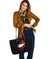 Latvia In Me Leather Tote - Special Grunge Style RLT6 - Wonder Print Shop