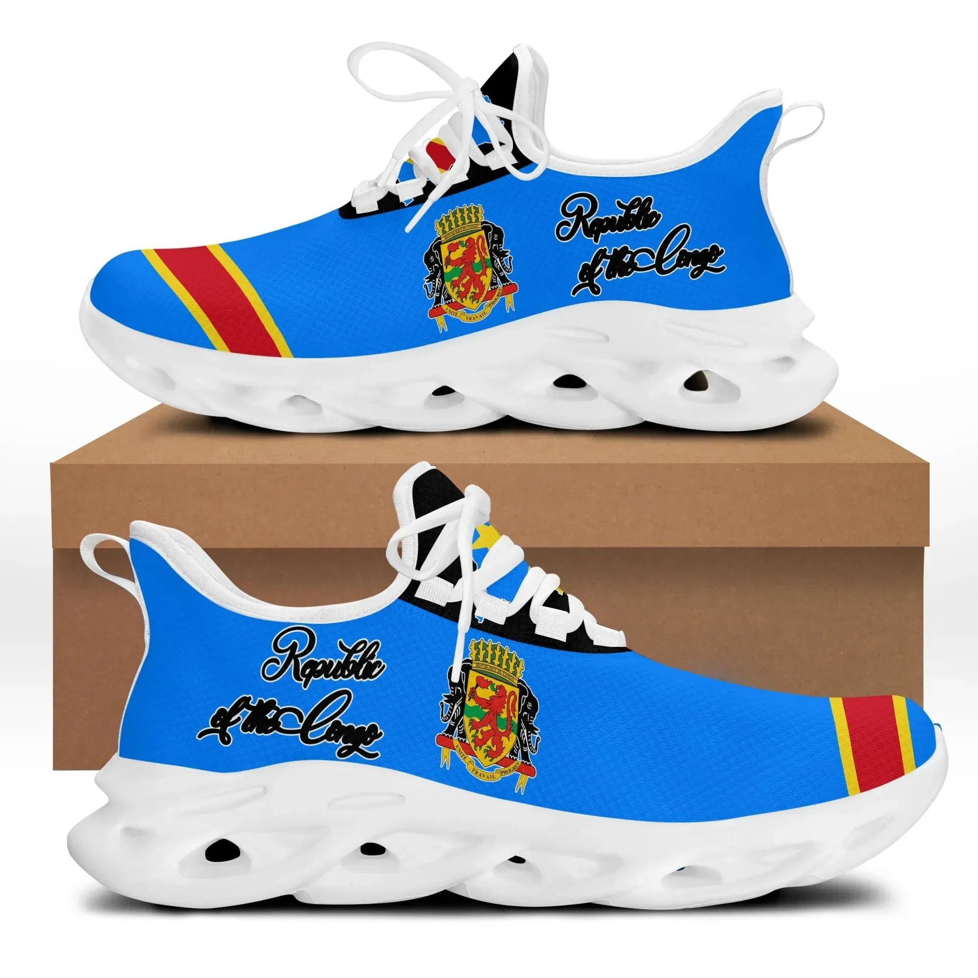 Republic of the Congo Clunky Sneakers RLT13 - Wonder Print Shop