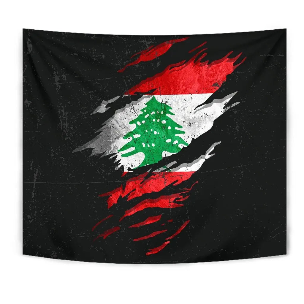 Lebanon In Me Tapestry - Special Grunge Style RLT6 - Wonder Print Shop