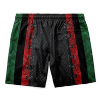 Men's LT20 short back view with red/green side panels and lace-up eyelets