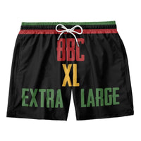 Schwarze Herren-Shorts mit Kordelzug und „BRC“/„EXTRA LARGE“ Print, Größe XL