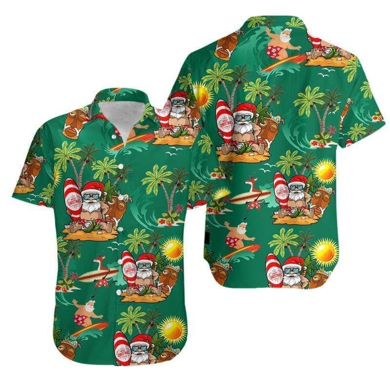 christmas-in-july-hawaiian-shirt-santa-on-the-beach