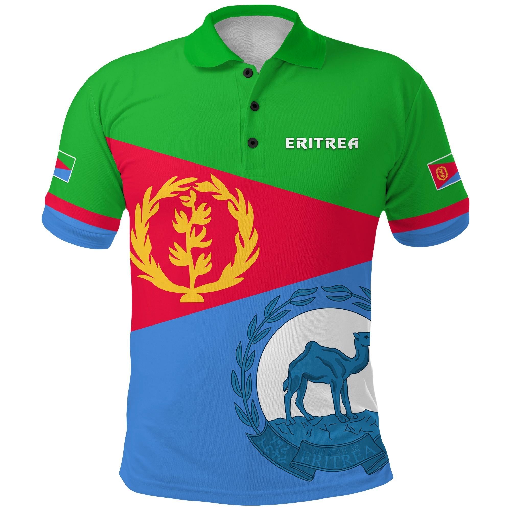 Eritrea Polo Shirt Flag 02 LT13 - Wonder Print Shop