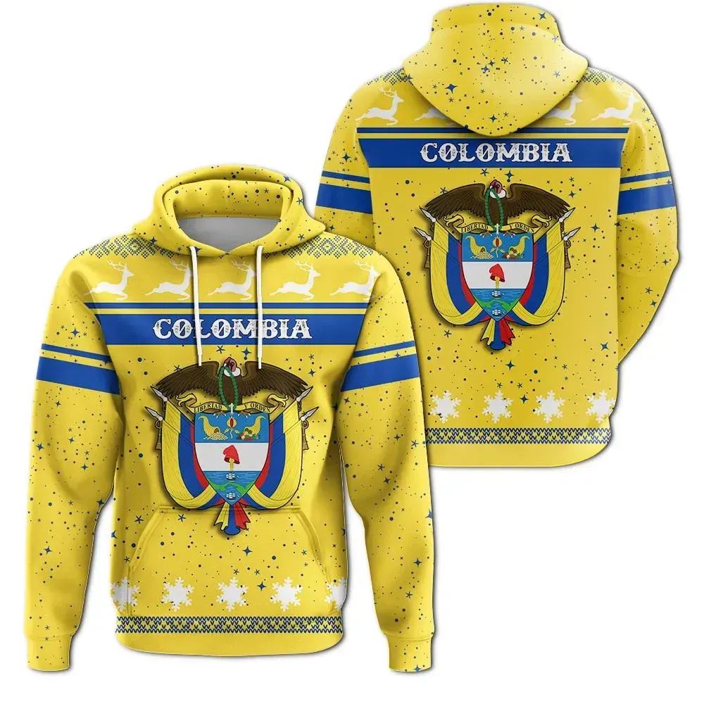 Christmas Colombia Hoodie Coat Of Arms RLT7 - Wonder Print Shop