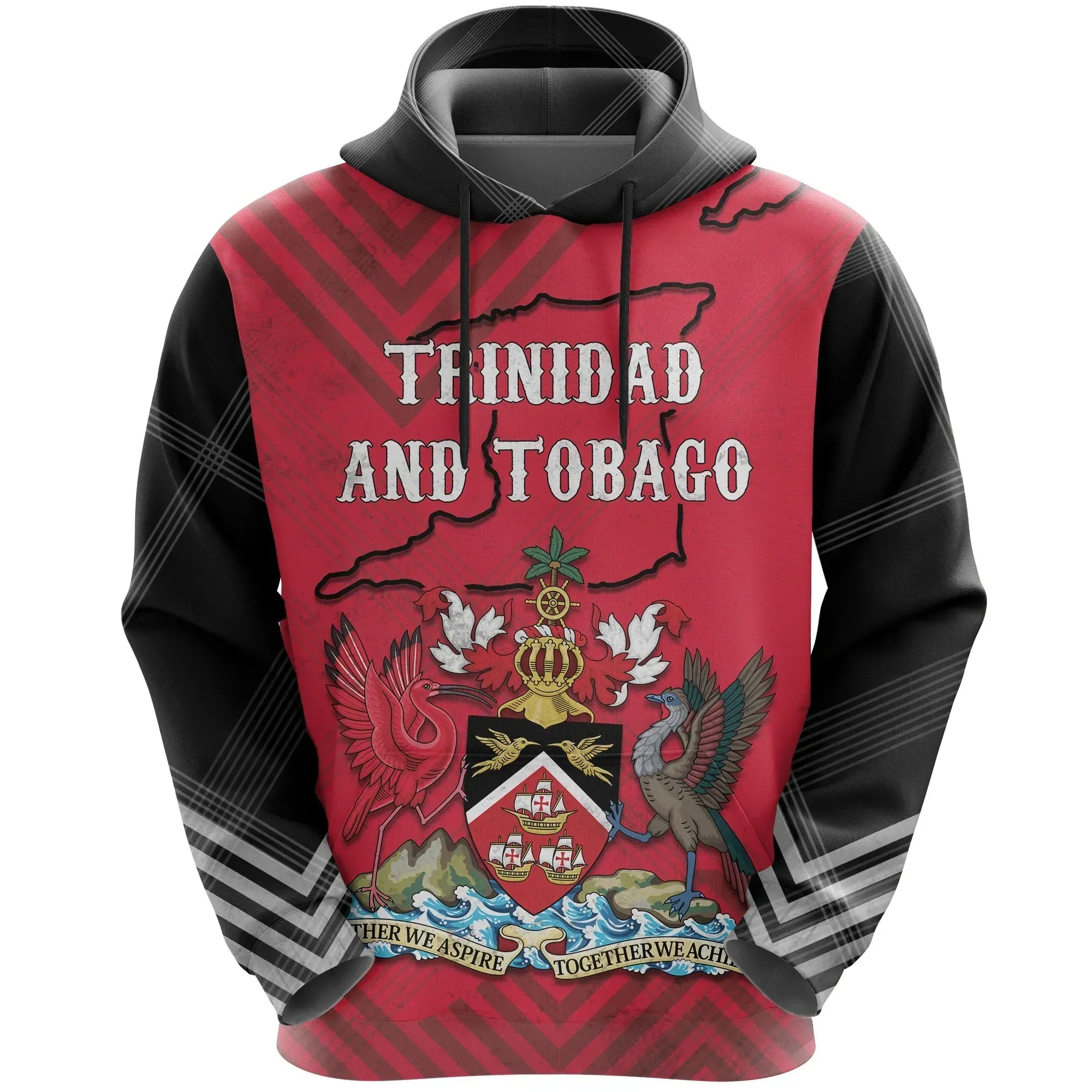 Trinidad and Tobago Hoodie Mix RLT6 - Wonder Print Shop