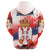 Serbia Hoodie Serbia National Flag and Emblem RLT7 - Wonder Print Shop