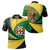 Jamaica Lion Polo Shirt Coat Of Arms Storm Style LT13 - Wonder Print Shop