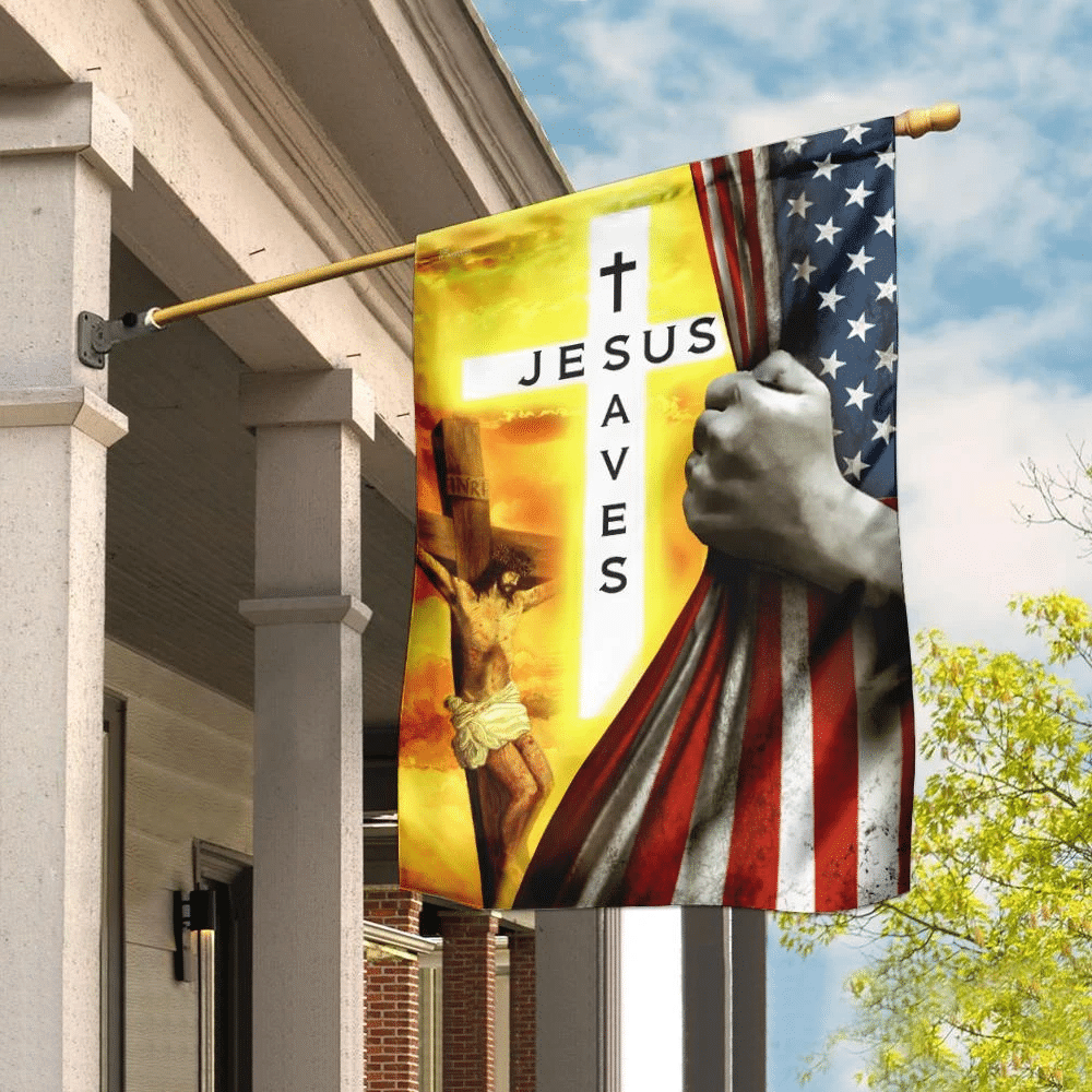 Jesus Flag Cross Jesus LT13 - Wonder Print Shop