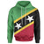 Saint Kitts and Nevis Hoodie Saint Kitts and Nevis Flag Style LT13 - Wonder Print Shop