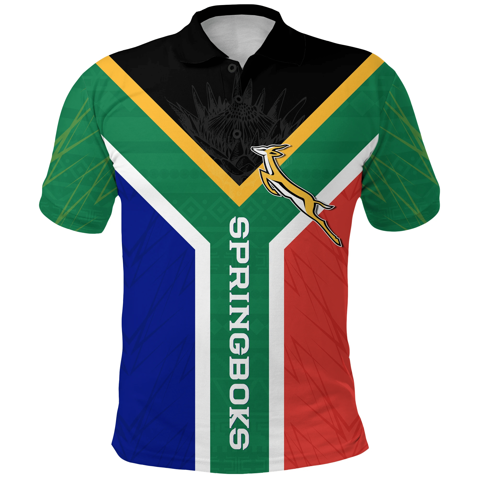 Springboks Passion Polo Shirt South Africa Rugby LT13 - Wonder Print Shop