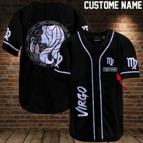 (Custom Personalised) Virgo Zodiac Baseball Jersey LT13 - Wonder Print Shop