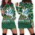 Lithuania Christmas Hoodie Dress - Green RLT6 - Wonder Print Shop