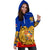 Armenia Womens Hoodie Dress - Armenia Blue RLT8 - Wonder Print Shop