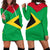 Guyana Hoodie Dress Babarian (Green) RLT8 - Wonder Print Shop