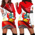 Peru Hoodie Dress Fall In The Wave RLT7 - Wonder Print Shop