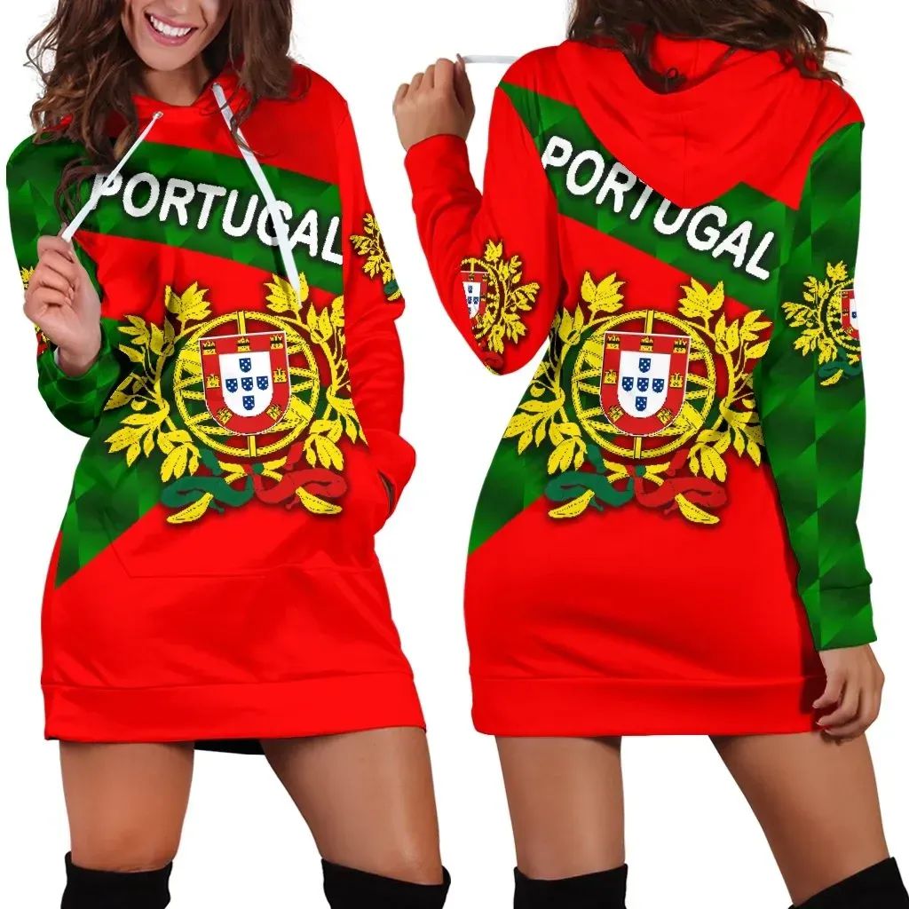 Portugal Women Hoodie Dress Sporty Style RLT7 - Wonder Print Shop