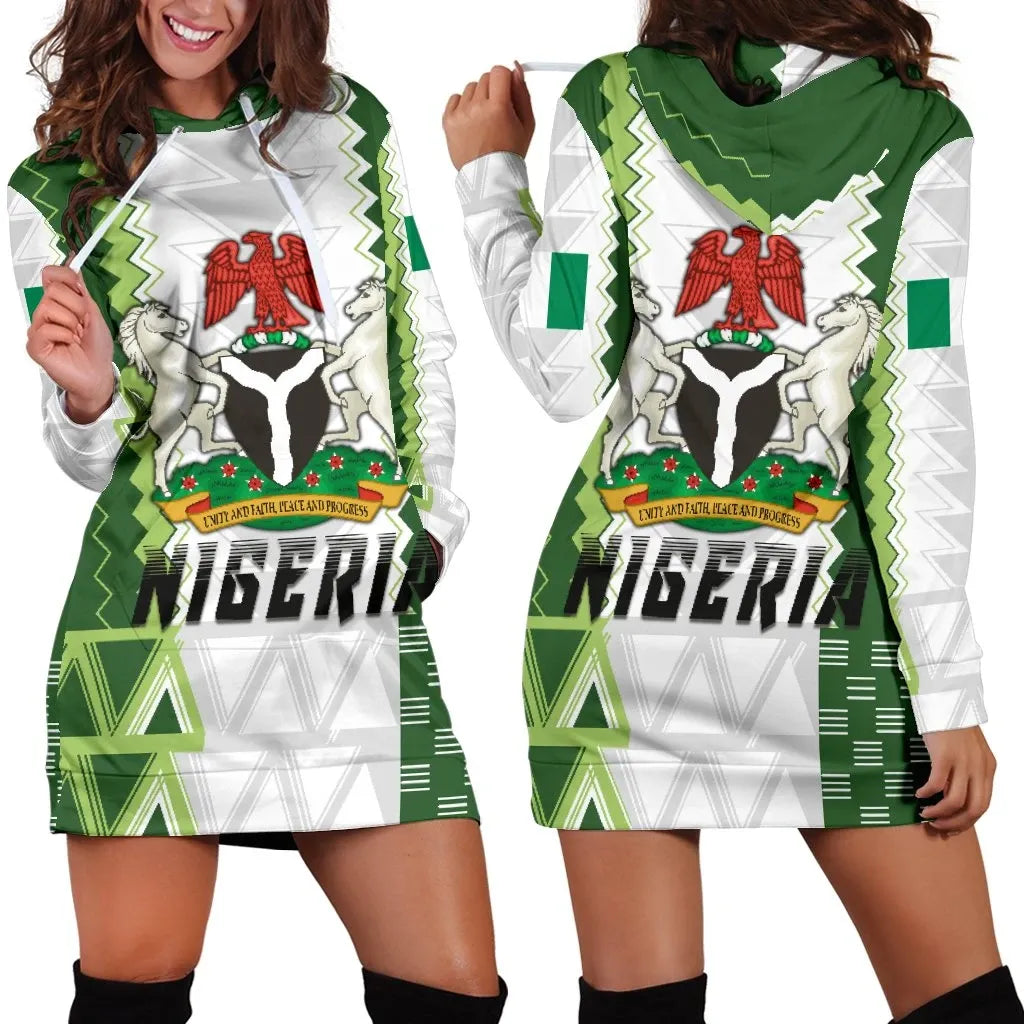 Nigeria Womens Hoodie Dress Simple Sport Version RLT8 - Wonder Print Shop