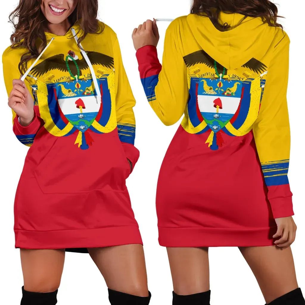 Colombia Special Hoodie Dress RLT7 - Wonder Print Shop