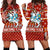 Lithuania Christmas Hoodie Dress - Red RLT6 - Wonder Print Shop