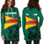 Wonder Print Shop Cameroon Hoodie Dress - Cameroon Strong Flag Women RLT7 - Wonder Print Shop