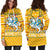 Lithuania Christmas Hoodie Dress - Yellow RLT6 - Wonder Print Shop