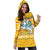 Lithuania Christmas Hoodie Dress - Yellow RLT6 - Wonder Print Shop