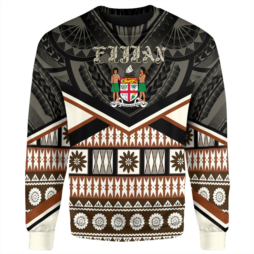 Wonder Print Shop Fiji Sweatshirt - Fiji Masi Coat Of Arms Sweatshirt LT10 - Wonder Print Shop