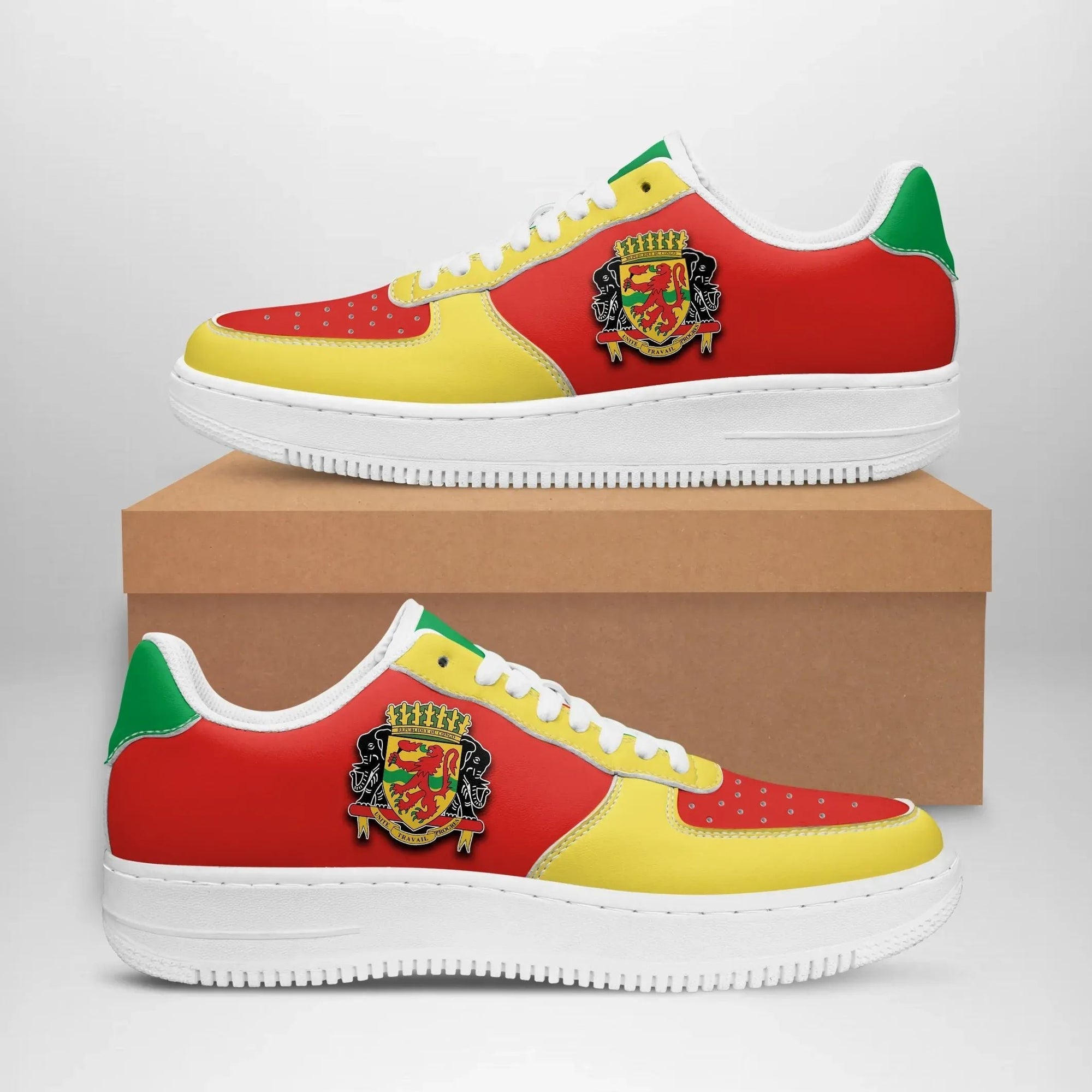 Republic Of The Congo Sneakers Like Air Force 1 Women/Men RLT13 - Wonder Print Shop