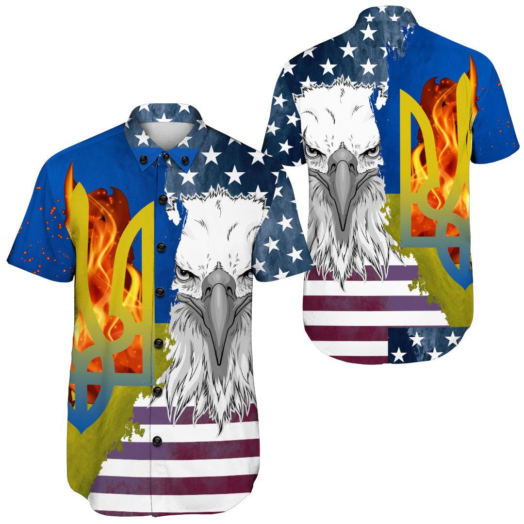 ukraine-with-united-states-flag-shorts-sleeve-shirt