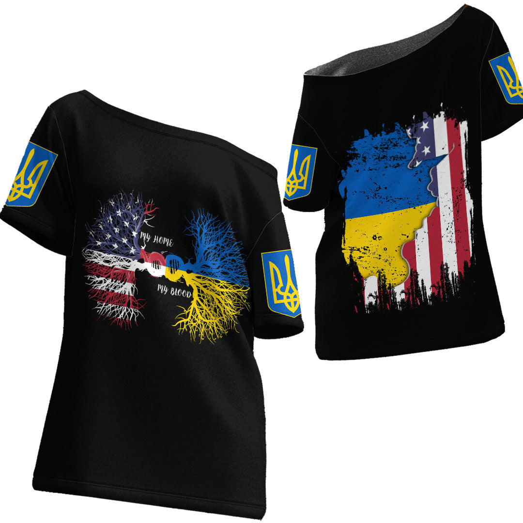 ukraine-with-united-states-dna-off-shoulder-t-shirt