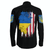 Ukraine With United States DNA Long Sleeve Button Shirt RLT7 - Wonder Print Shop