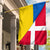 Wonder Print Shop Flag - Denmark Flag With Ukraine Flag RLT13 - Wonder Print Shop