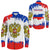 Russia Paint Style Long Sleeve Button Shirt RLT12 - Wonder Print Shop