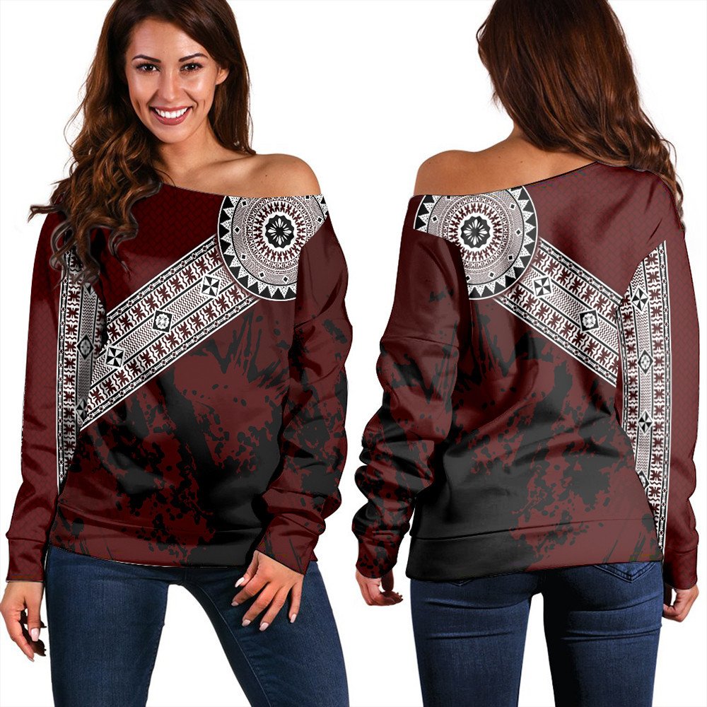 polynesian-sweatshirt-fiji-masa-paint-style-women-off-shoulder