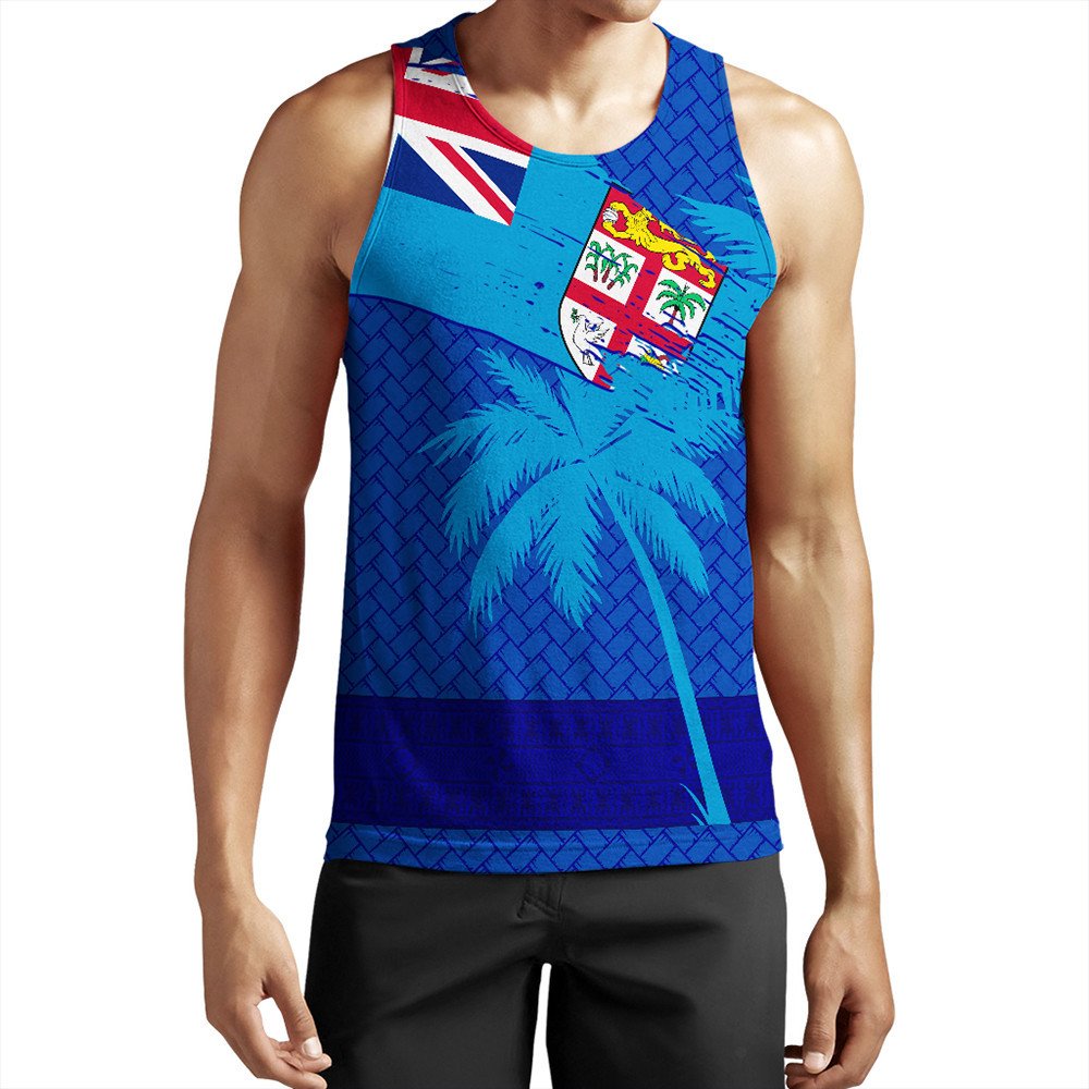 polynesian-clothing-fiji-palm-tree-coat-of-arms-tank-top