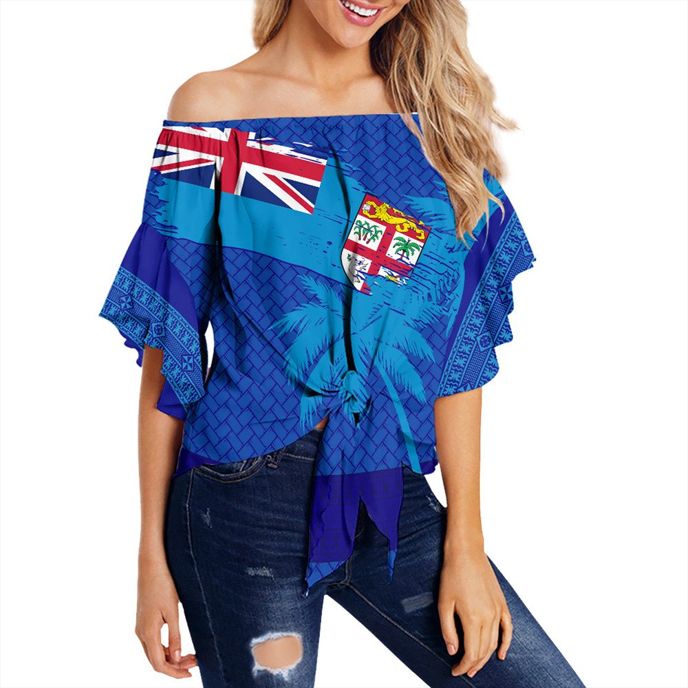 polynesian-clothing-fiji-palm-tree-coat-of-arms-off-shoulder-wrap-waist-top