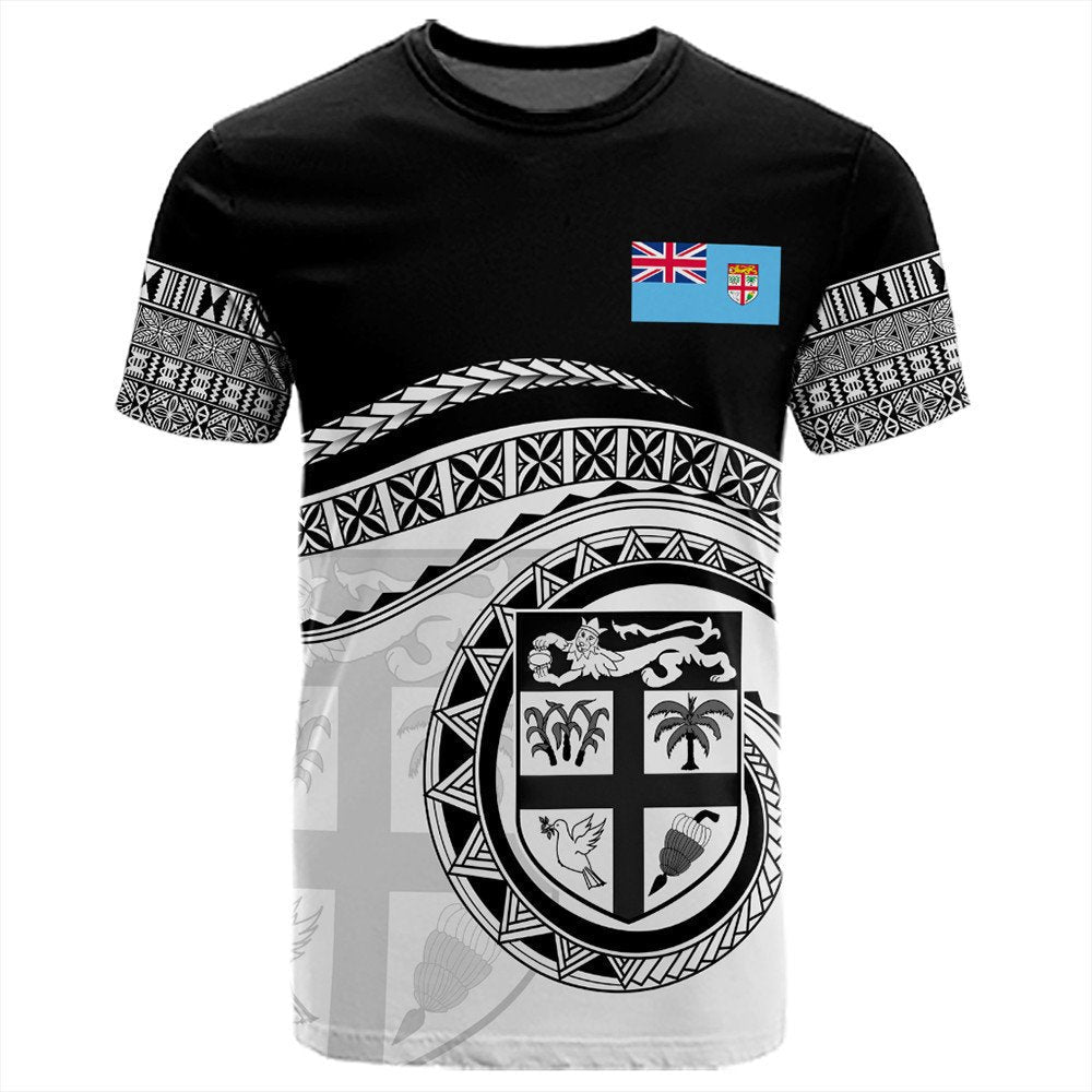 Polynesian T Shirt Fiji Rugby Concept T Shirt LT10 - Wonder Print Shop